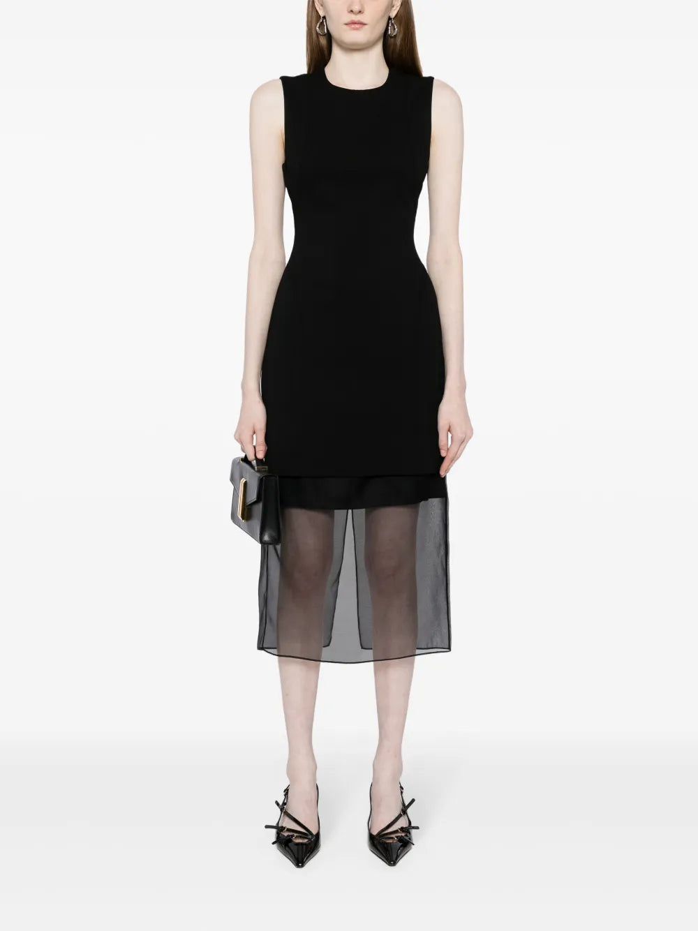 Jason Wu Layered Stretch Jersey Midi Dress