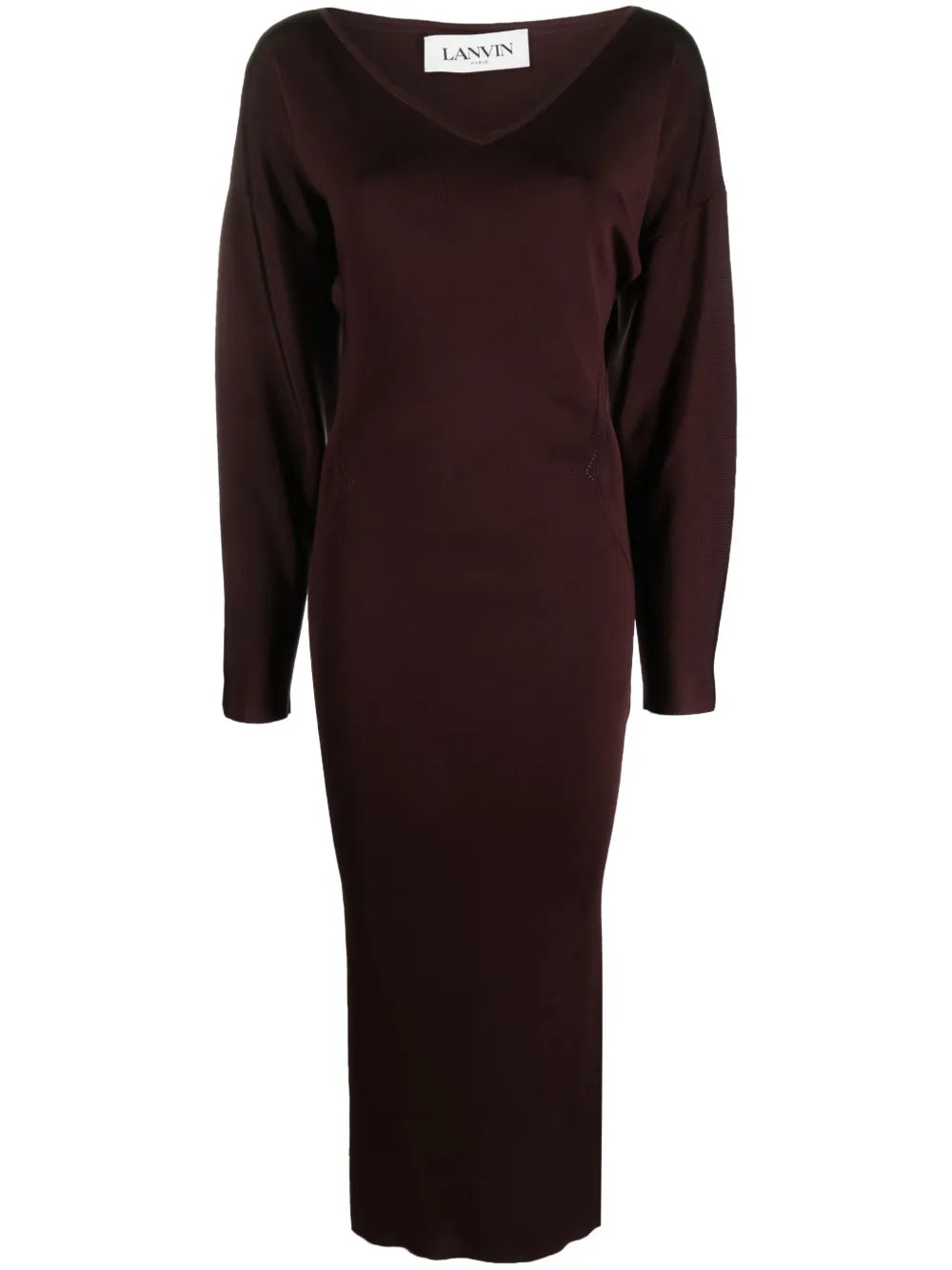 Lanvin V Neck Midi Dress