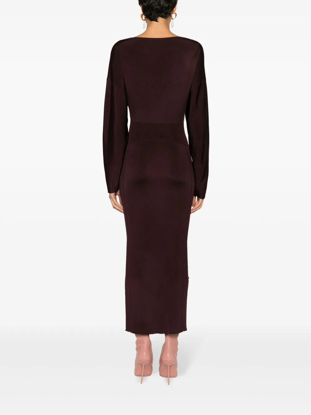 Lanvin V Neck Midi Dress