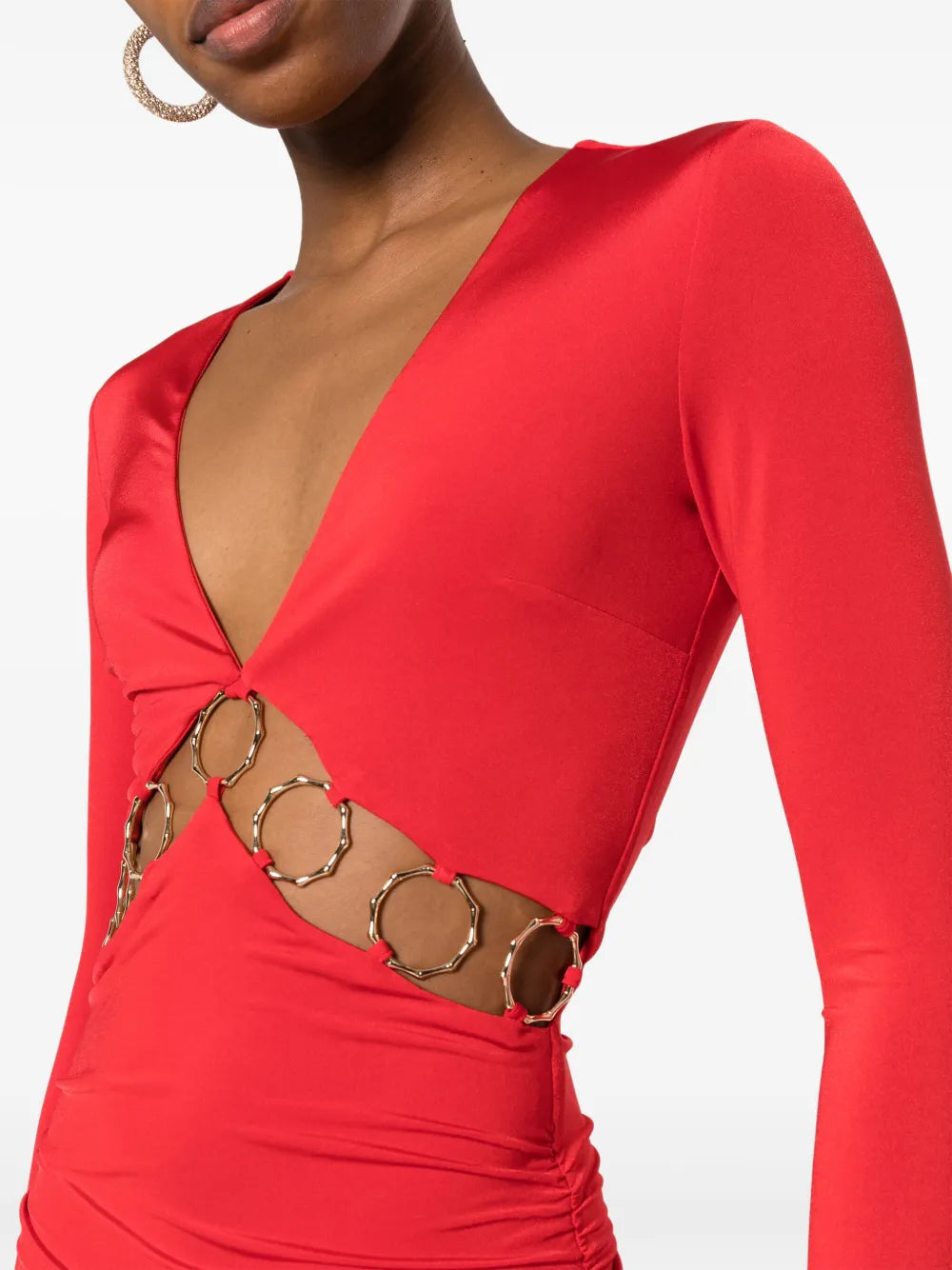 Nissa Cut Out Detail Midi Dress