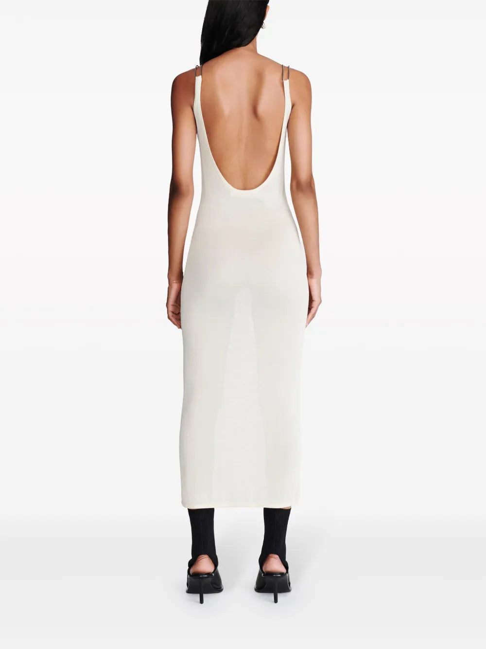Dion Lee Semi Sheer Open Back Midi Dress