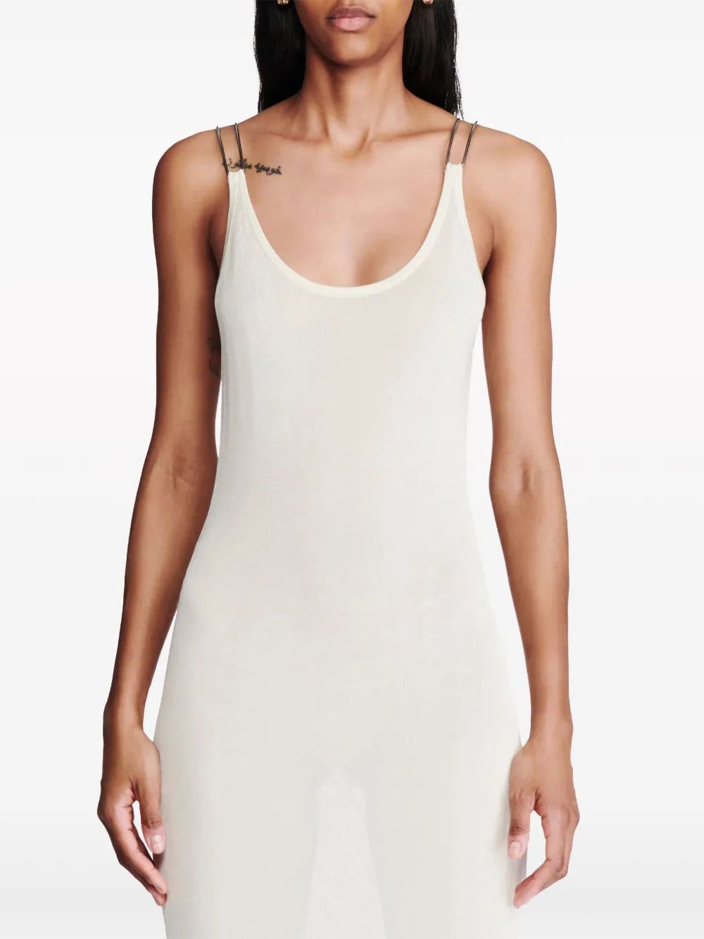 Dion Lee Semi Sheer Open Back Midi Dress