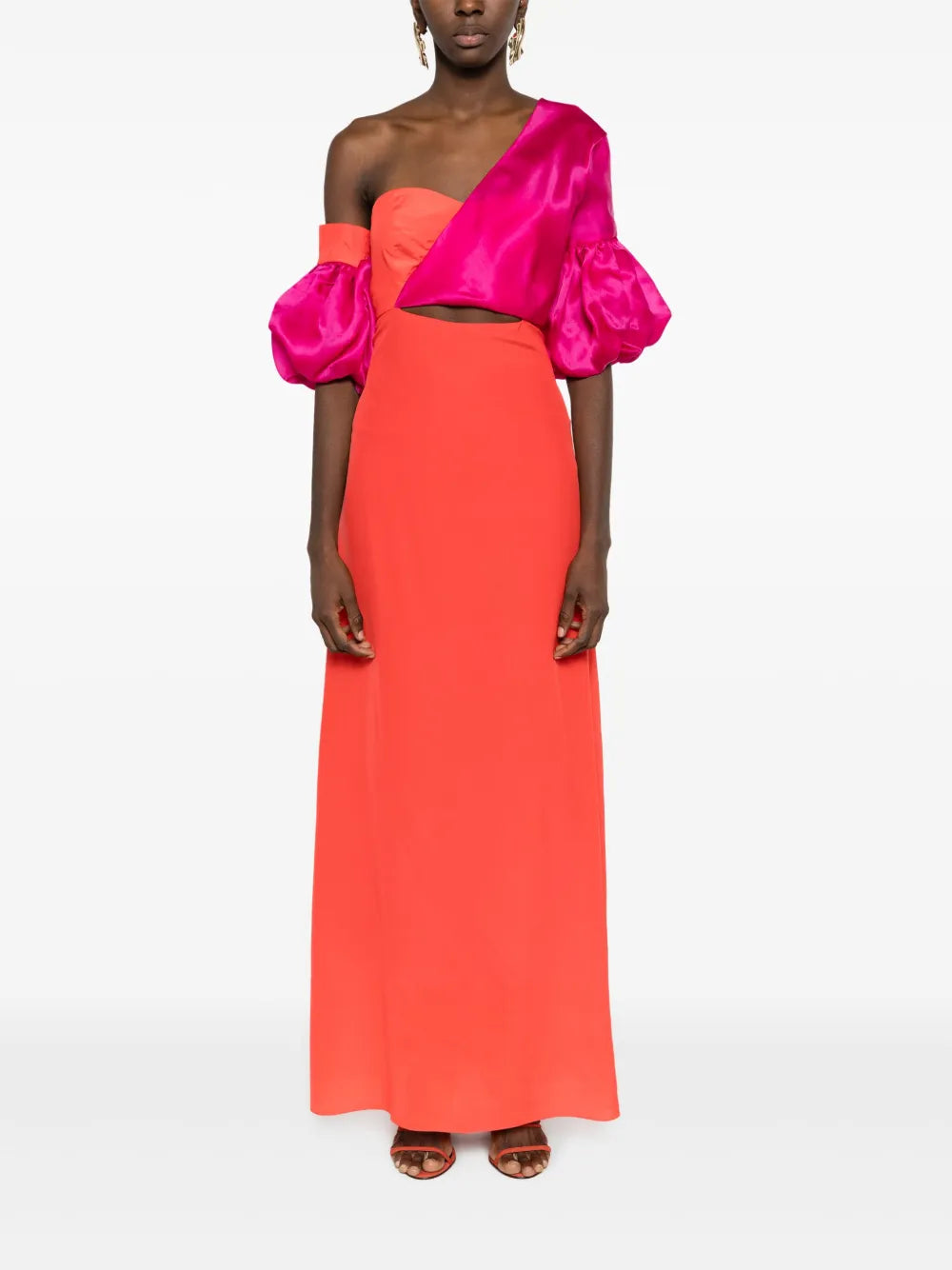 Isolda Greta Asymmetric Silk Dress