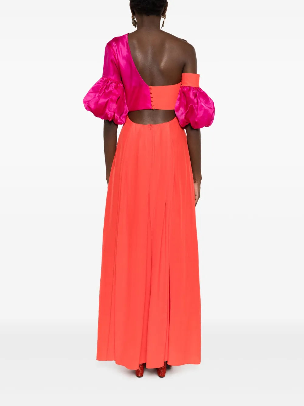 Isolda Greta Asymmetric Silk Dress