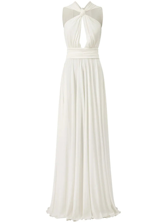 Giambattista Valli Laced Knot Detail Maxi Dress