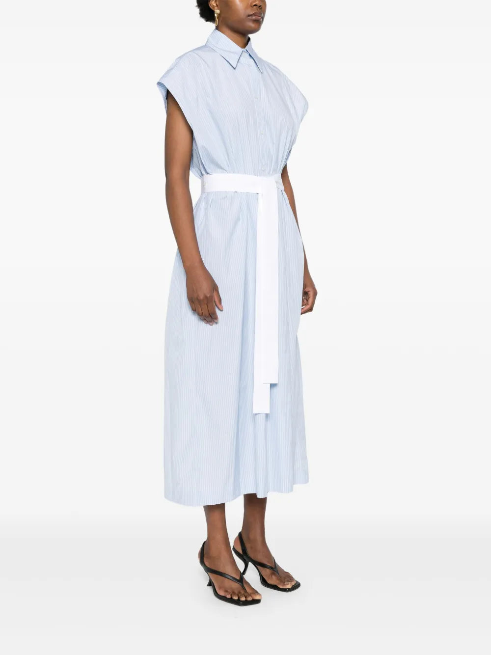 Fabiana Filippi Striped Poplin Shirt Dress