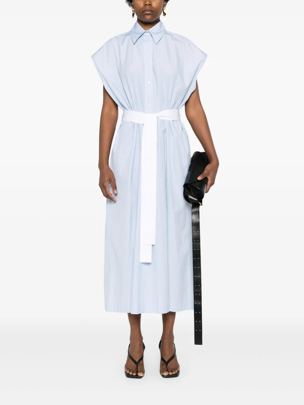 Fabiana Filippi Striped Poplin Shirt Dress