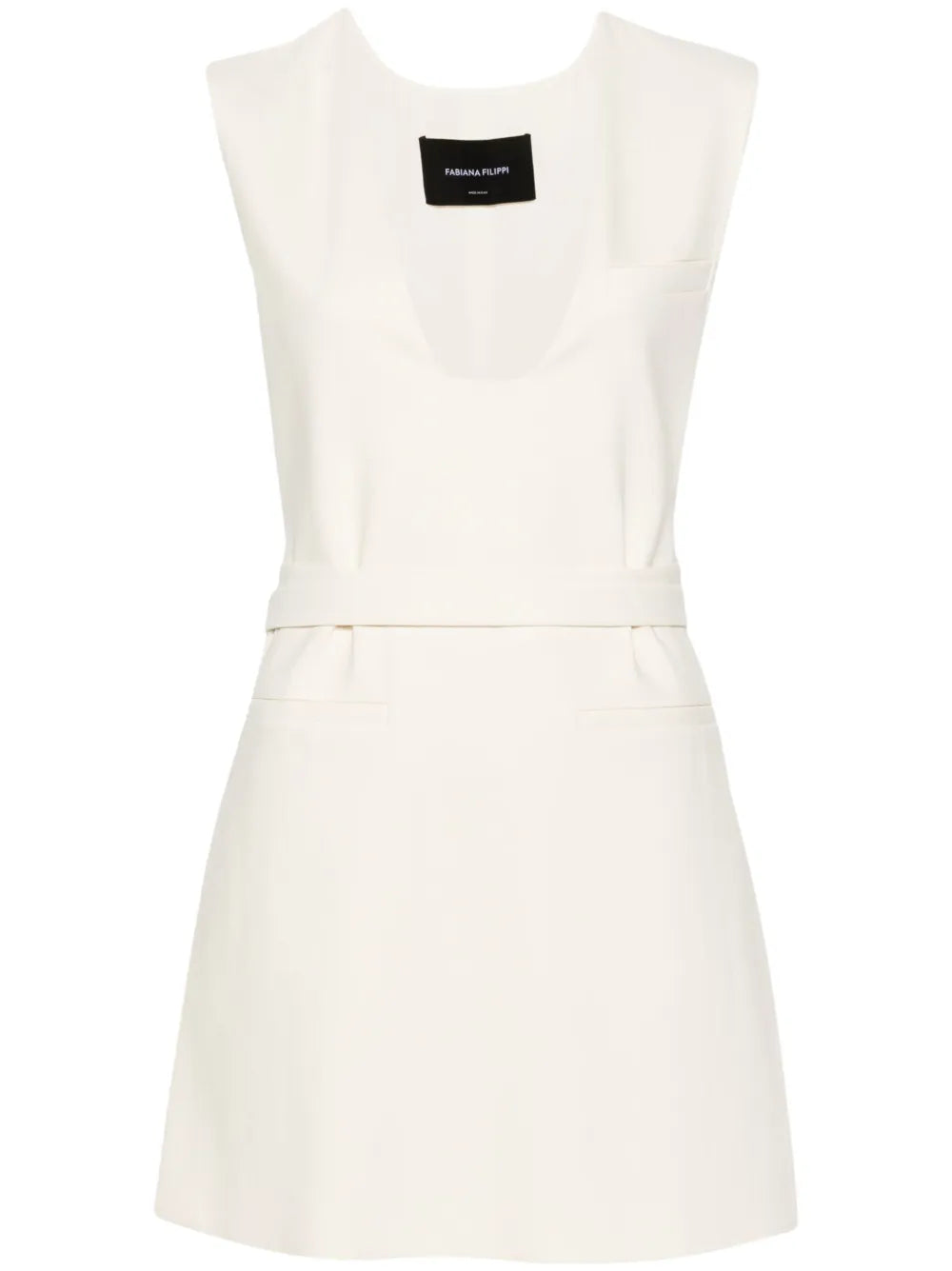 Fabiana Filippi Belted Waist Dress