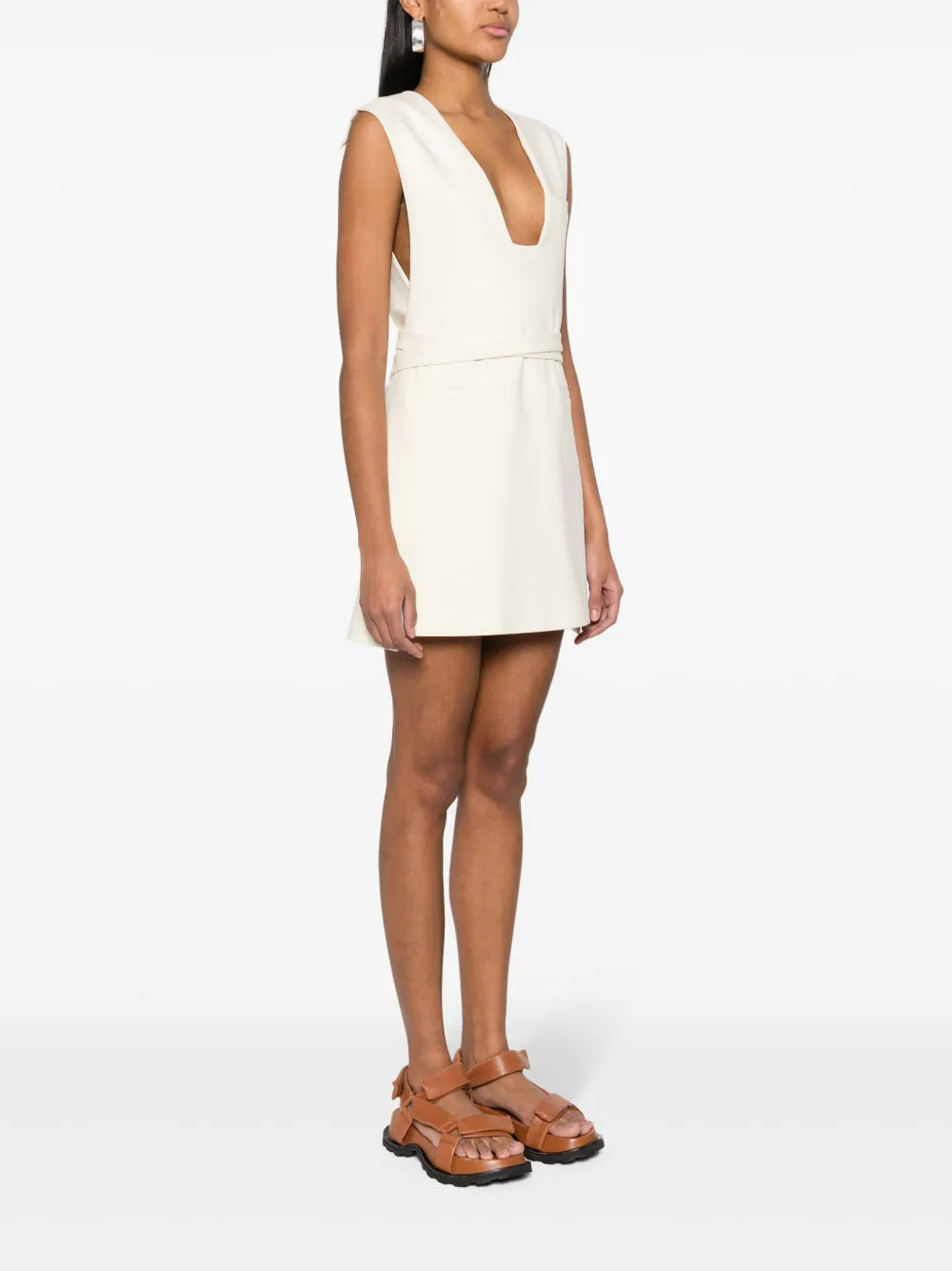 Fabiana Filippi Belted Waist Dress