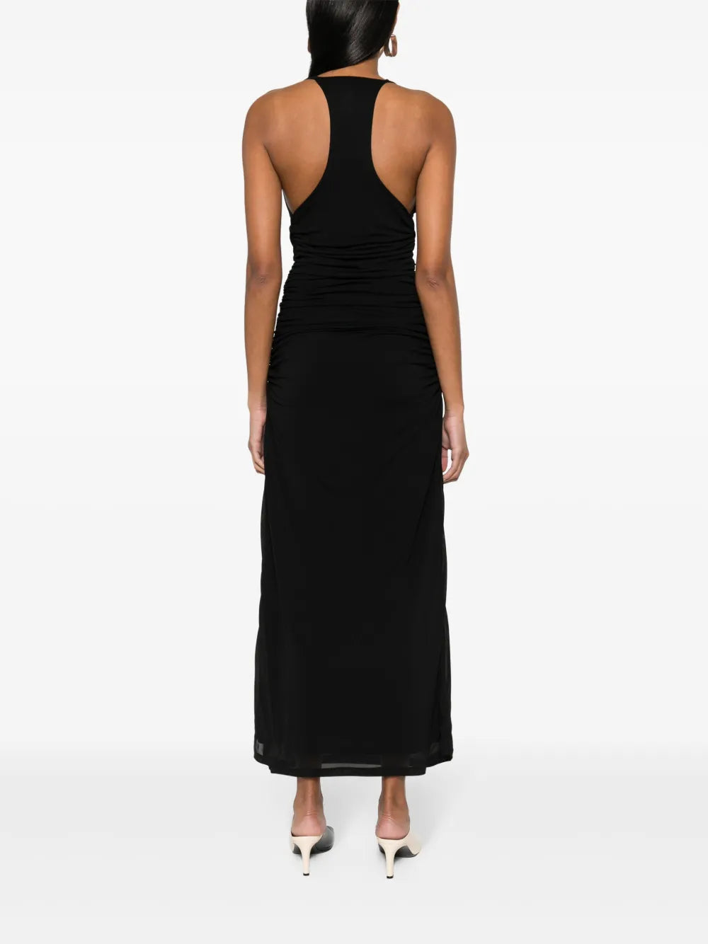Fabiana Filippi Draped Collar Sleeveless Dress