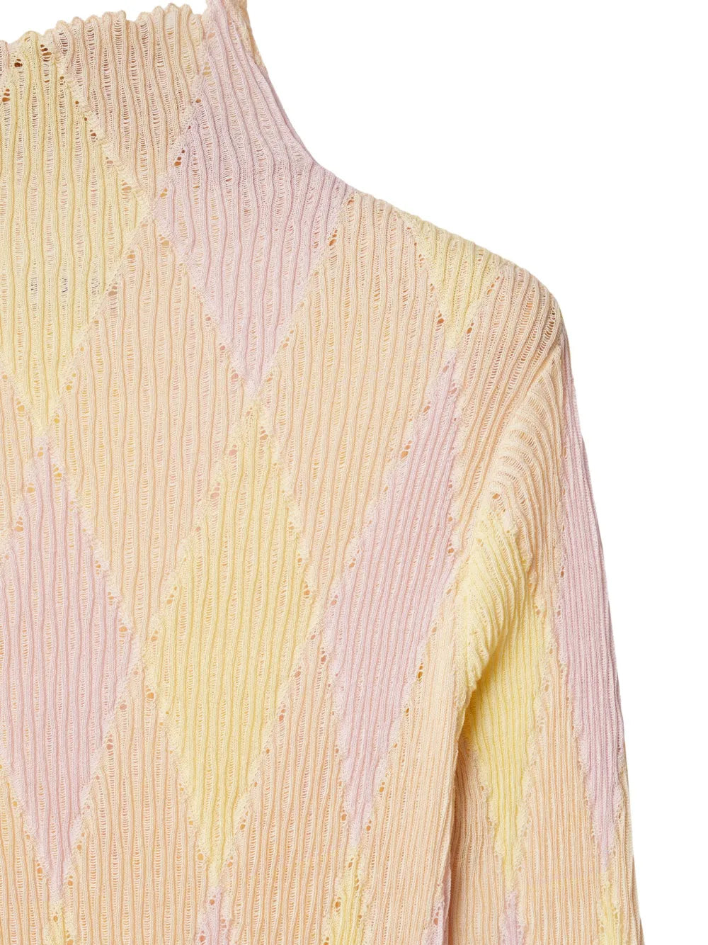 Burberry Argyle Ribbed Knit Dress