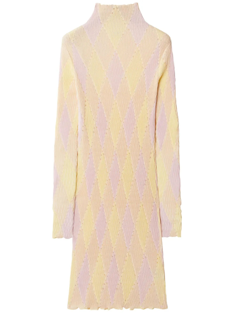 Burberry Argyle Ribbed Knit Dress