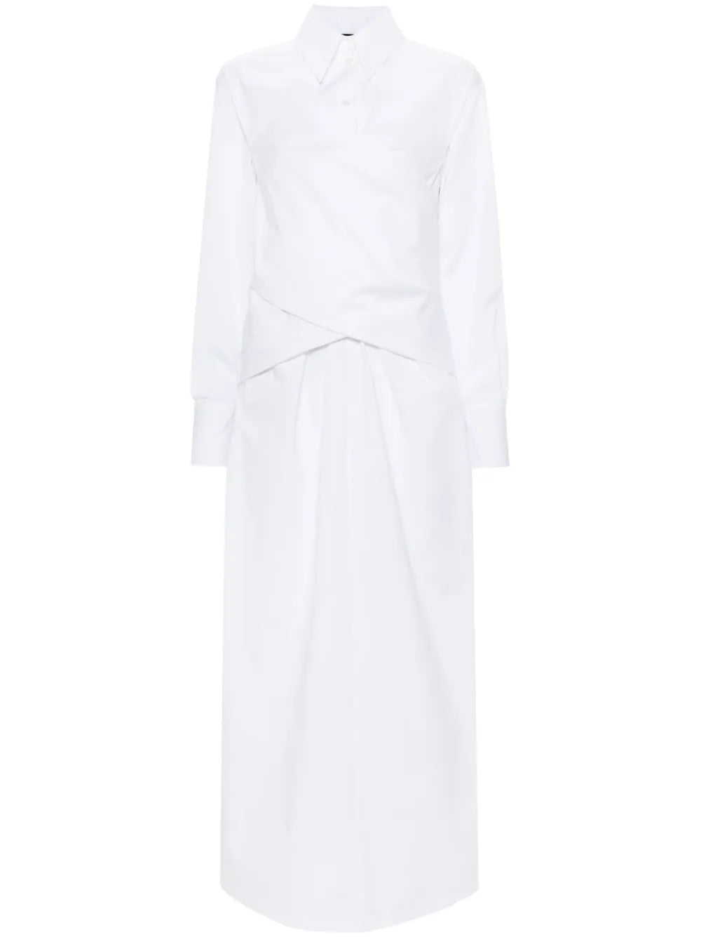 Fabiana Filippi Crossover Detail Poplin Shirtdress