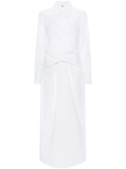 Fabiana Filippi Crossover Detail Poplin Shirtdress