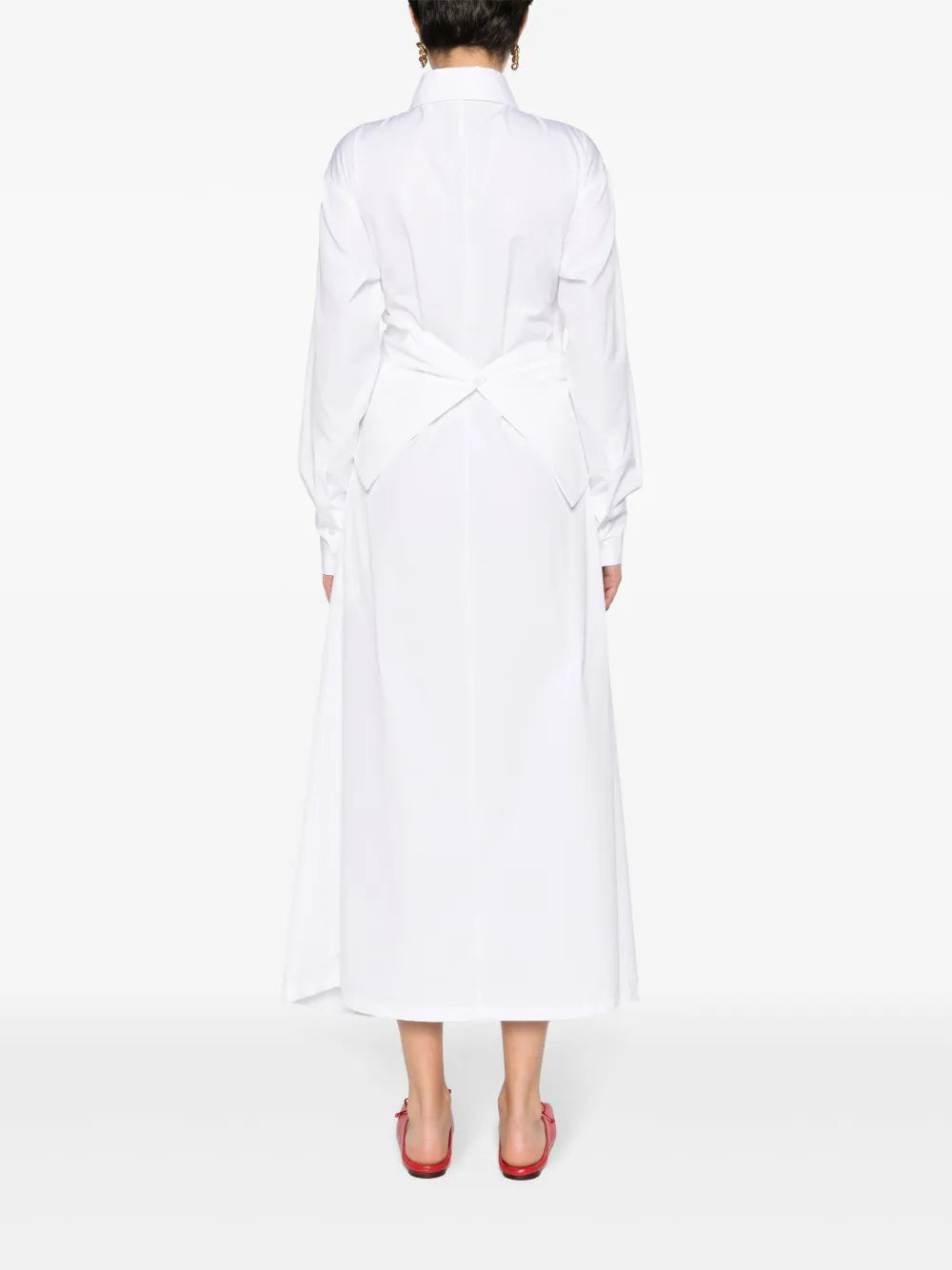 Fabiana Filippi Crossover Detail Poplin Shirtdress