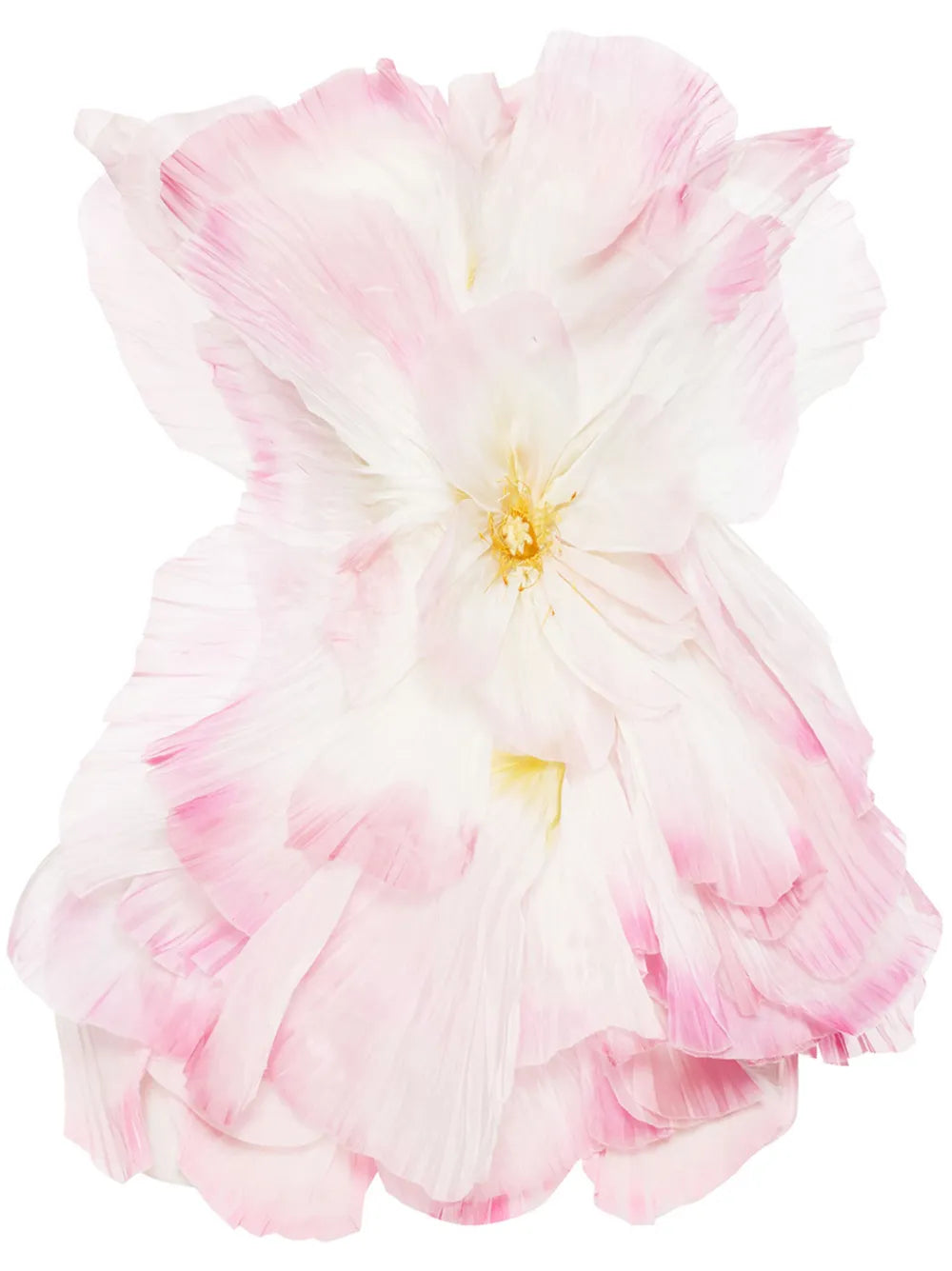 Oscar De La Renta Petal Applique Organza Minidress