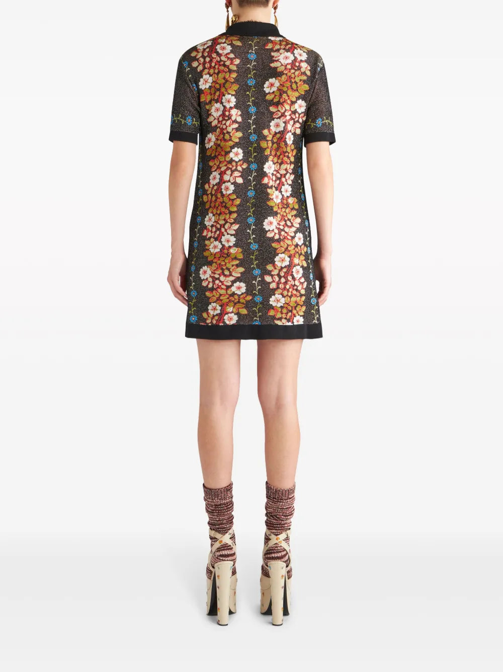 Etro Floral Jacquard Knit Dress