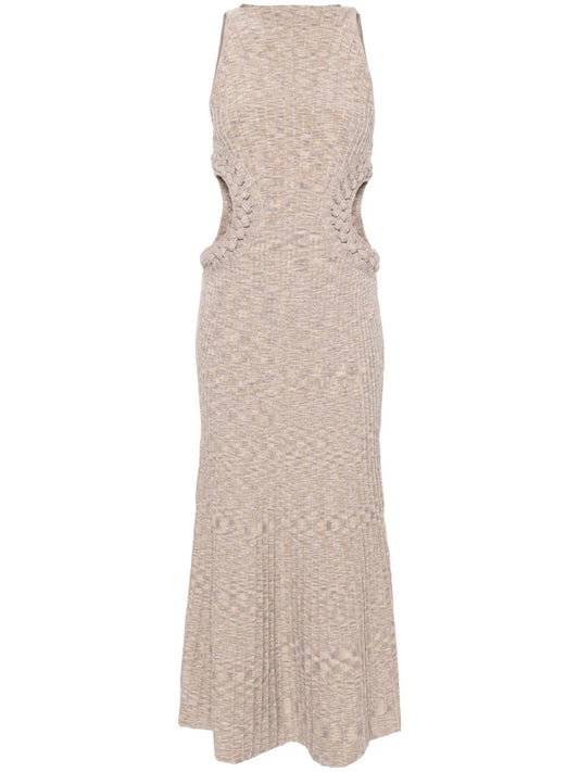 Cult Gaia Andreas Ribbed Knit Midi Dress