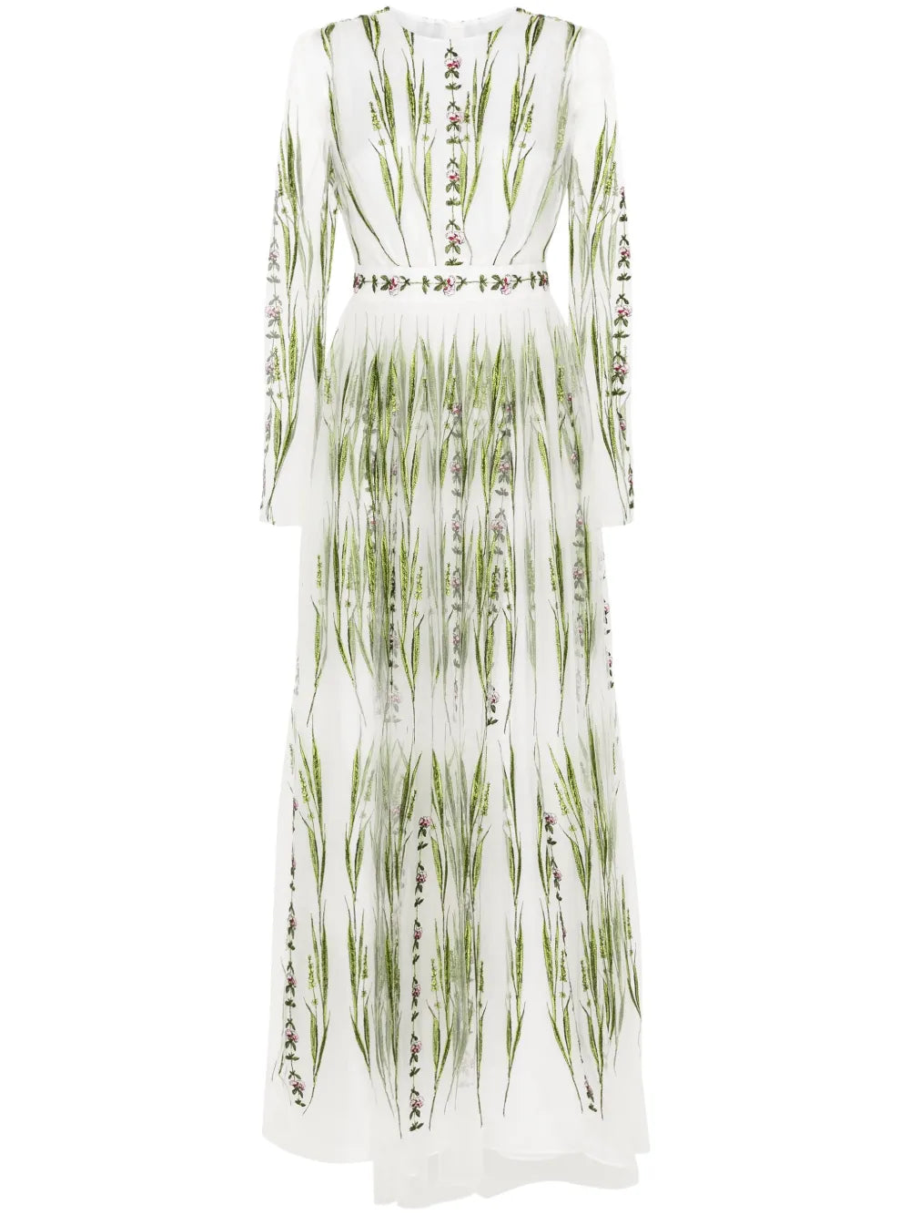 Giambattista Valli Floral Embroidered Tulle Dress