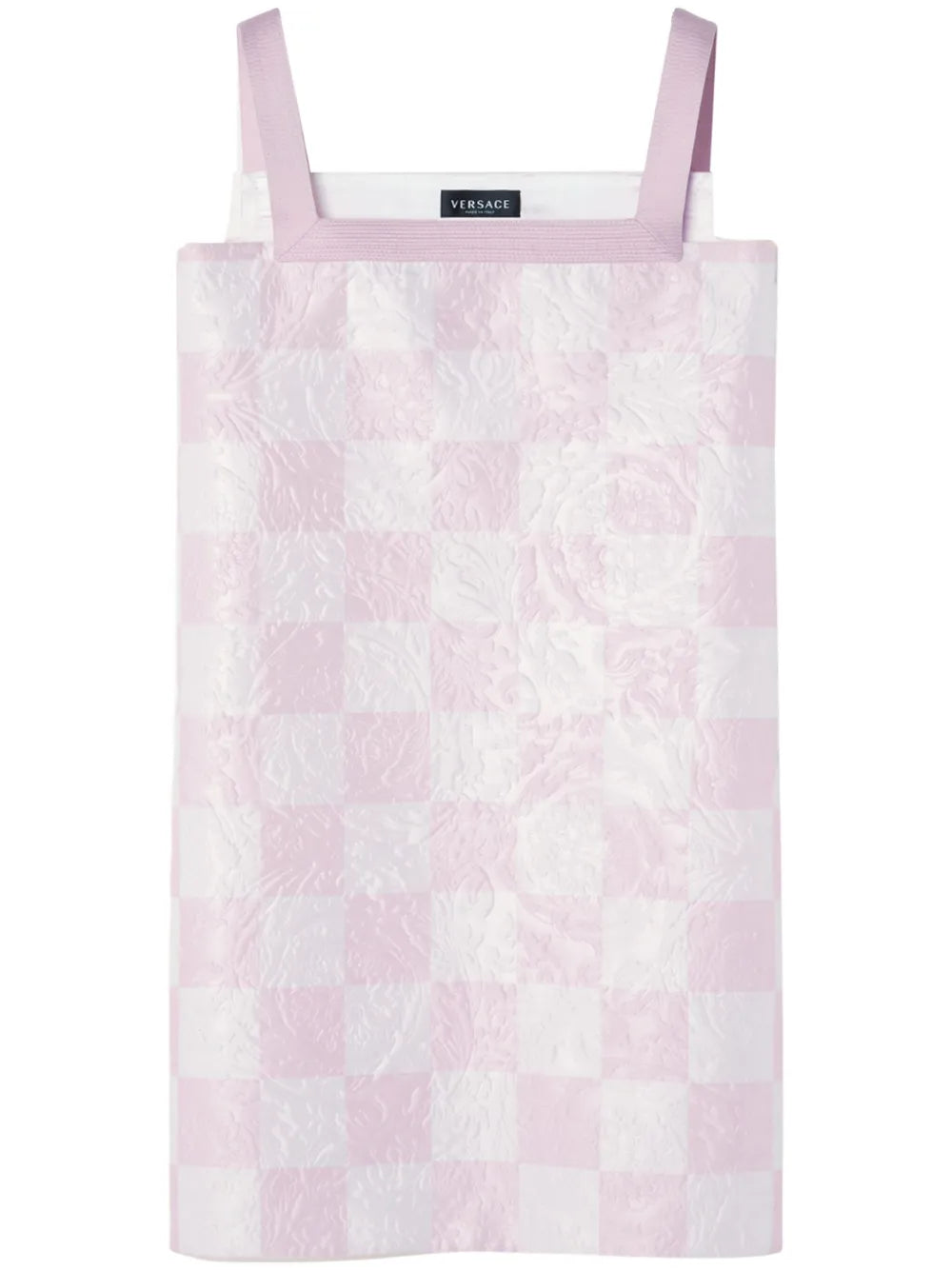 Versace Check Print Mini Dress