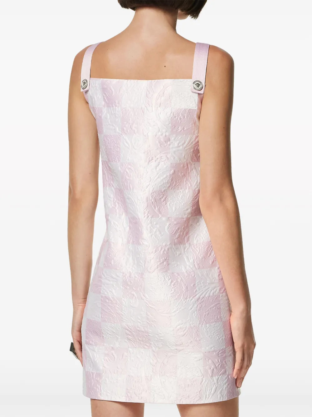 Versace Check Print Mini Dress