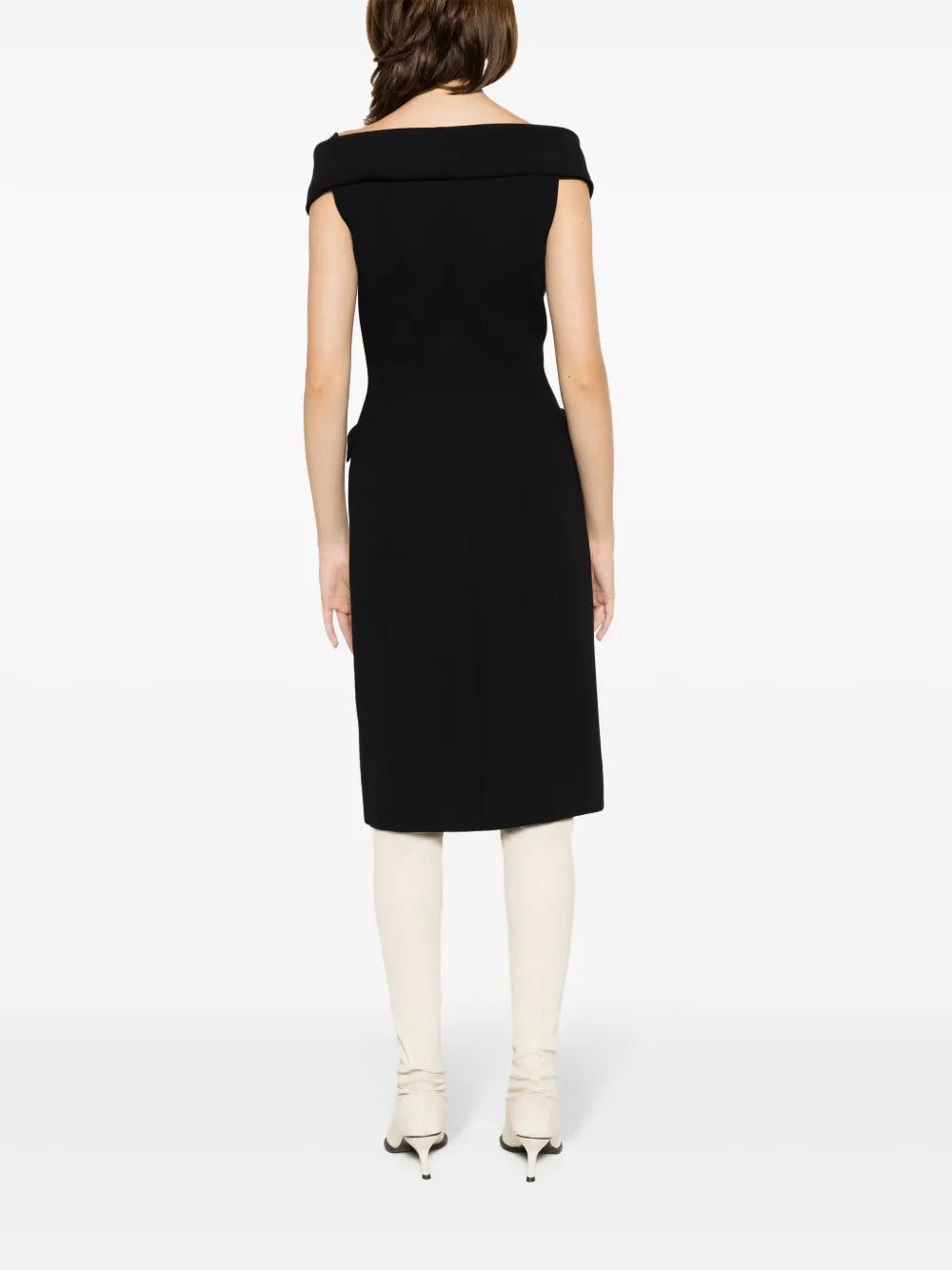 Gloria Coelho Off Shoulder Midi Dress