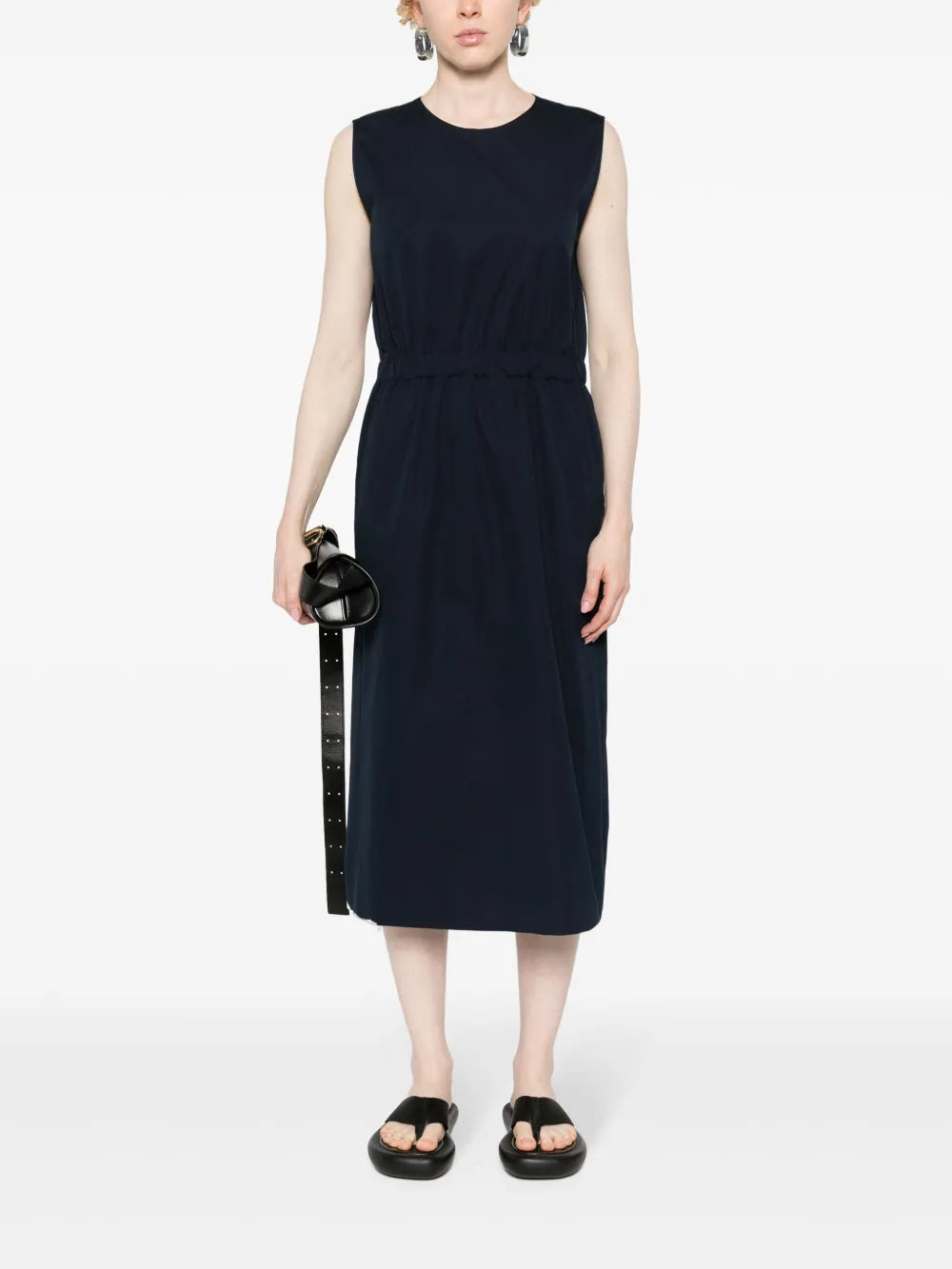 Fabiana Filippi Sleeveless Cotton Midi Dress
