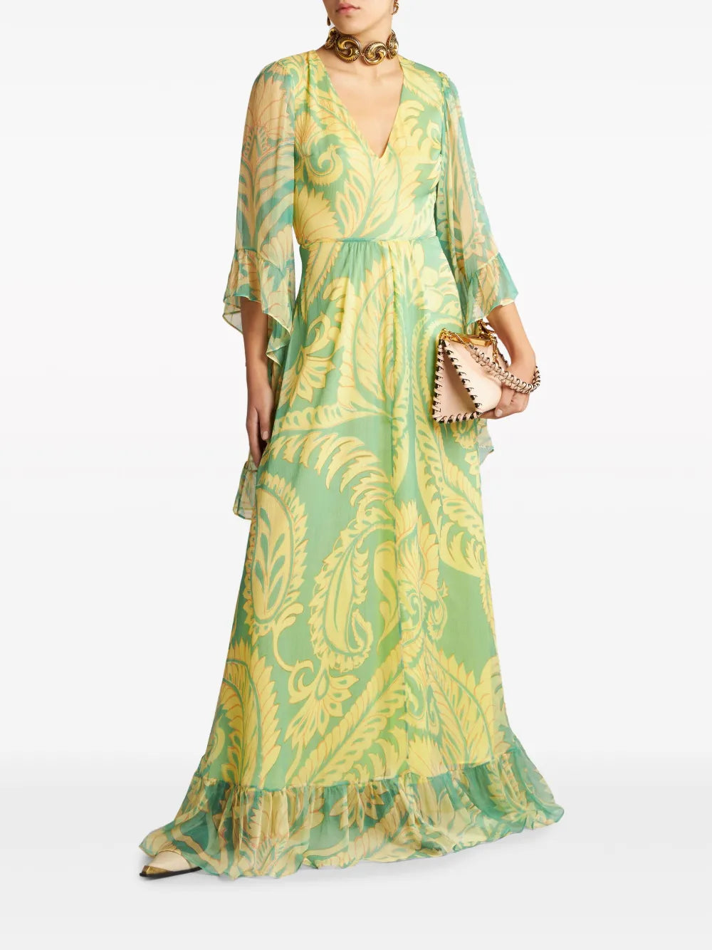 Etro Graphic Print Silk Dress