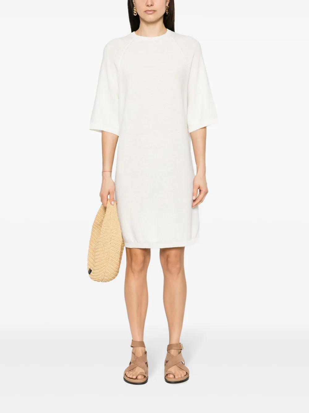 Fabiana Filippi Sequinned Sweater Dress