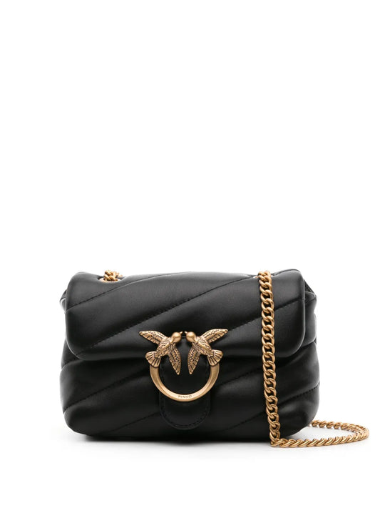 Pinko Love Baby Puff Leather Crossbody Bag
