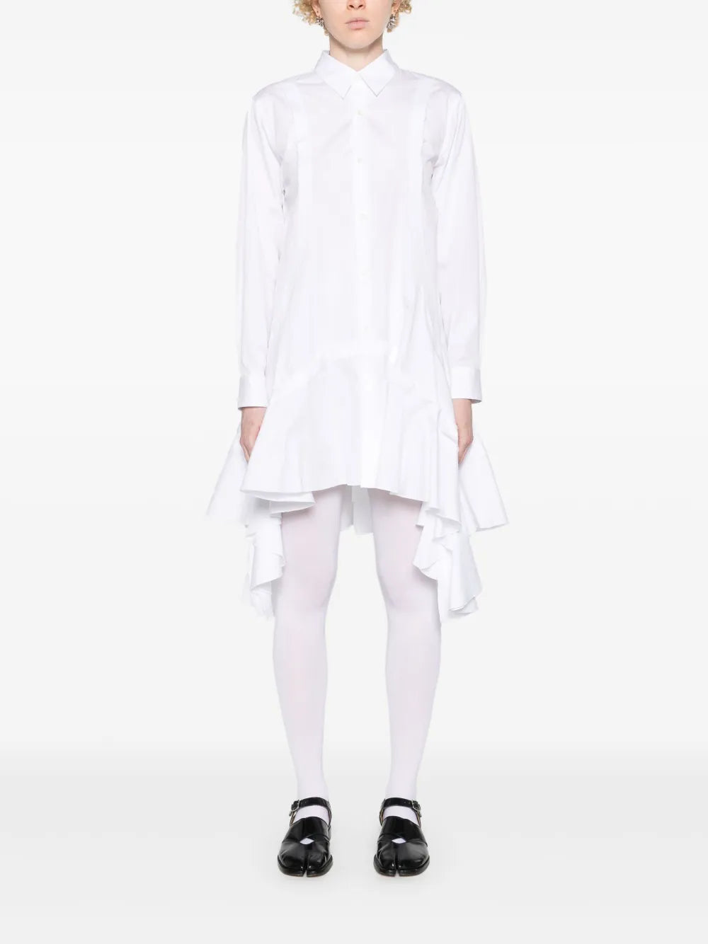 Comme Des Garcons Comme Des Garcons Ruffled Shirt Minidress