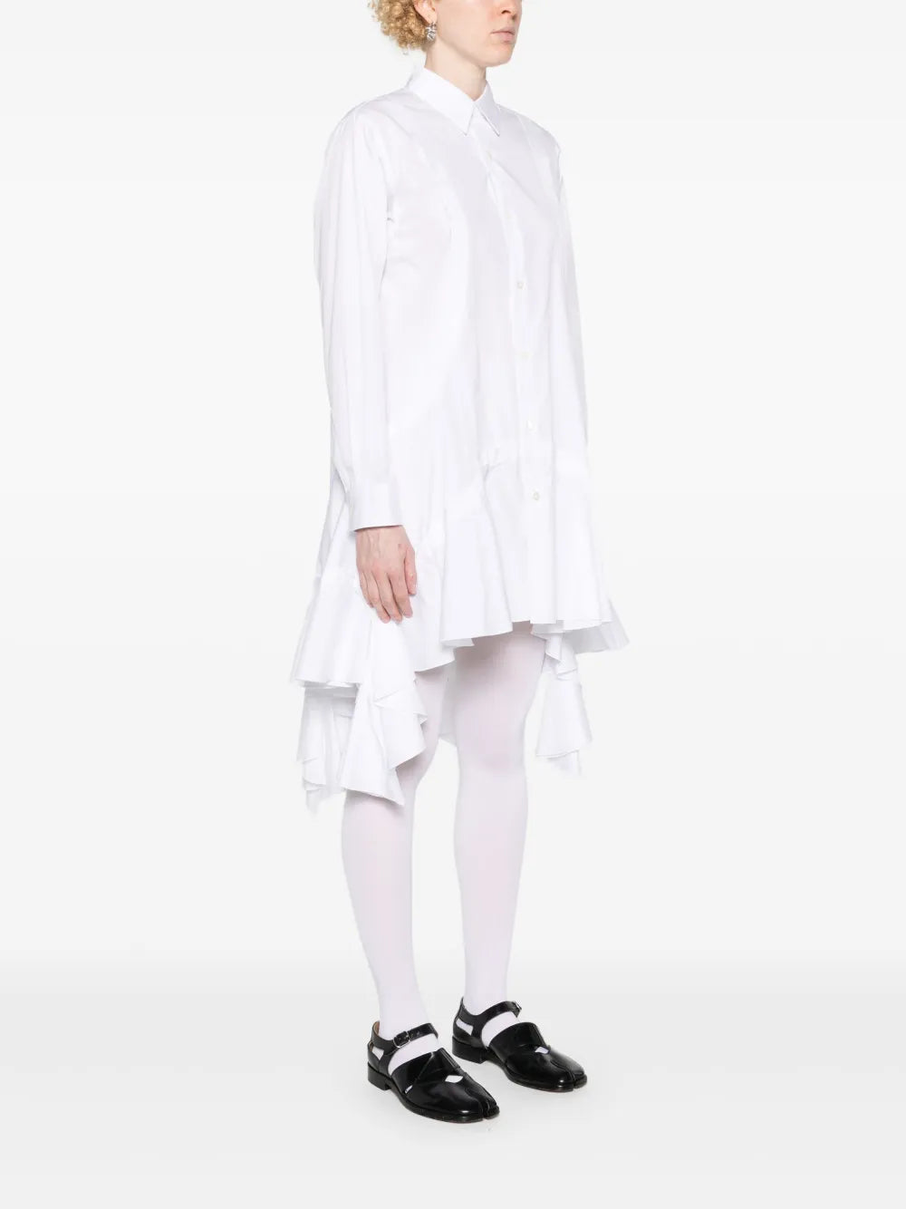 Comme Des Garcons Comme Des Garcons Ruffled Shirt Minidress