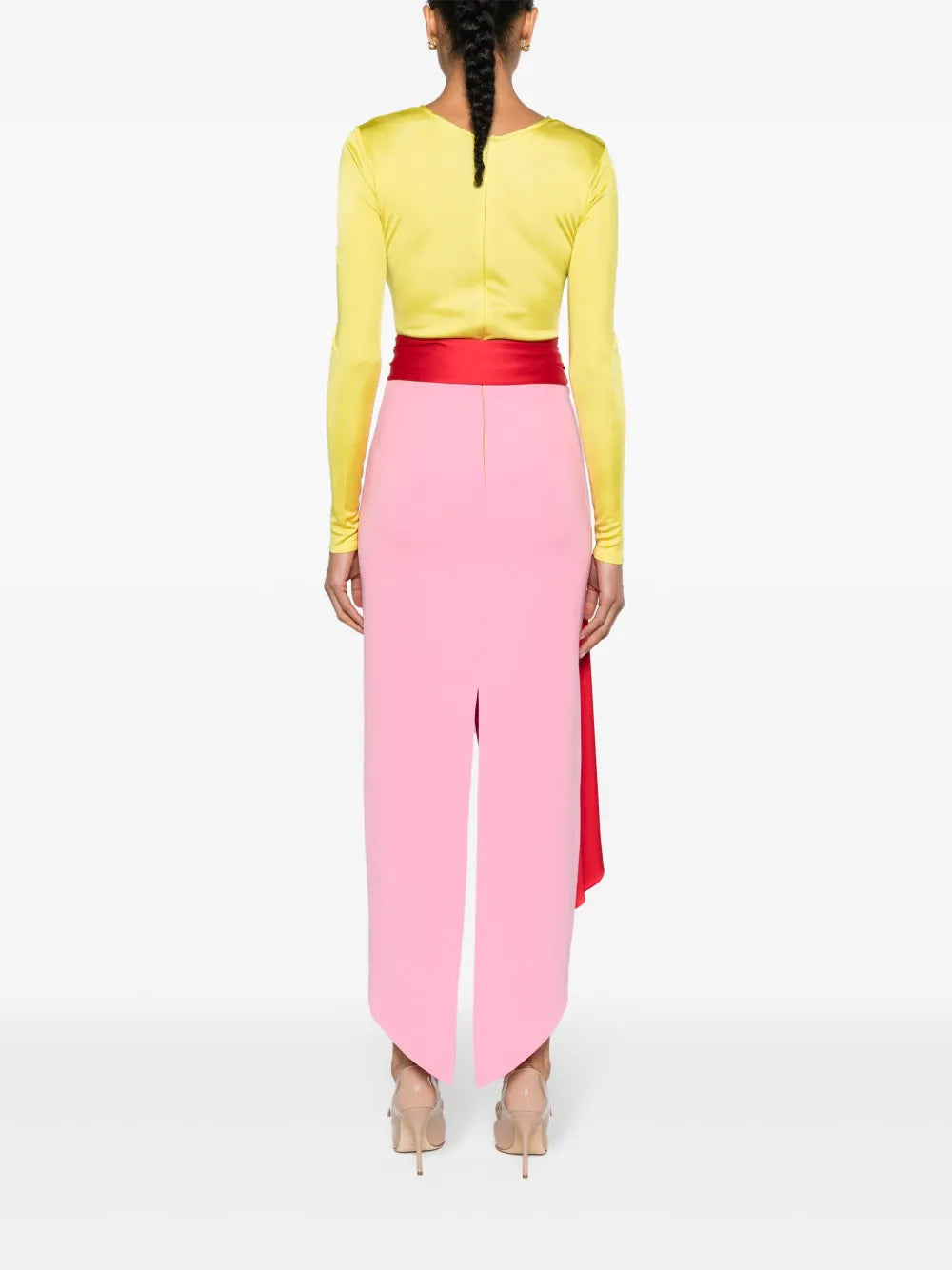Vpm Atelier Cherry Belted Maxi Dress