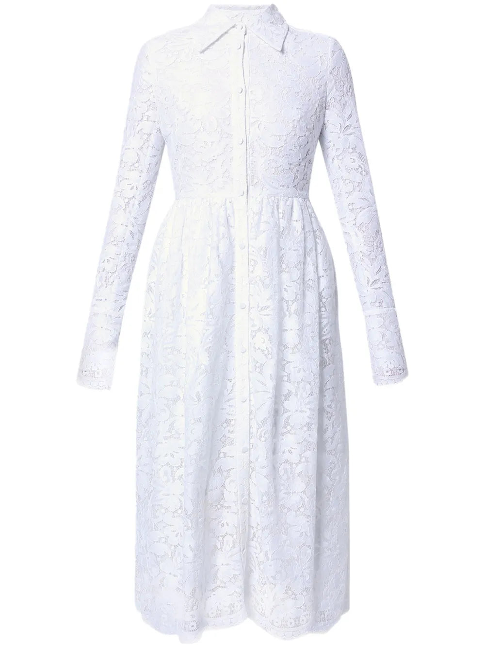 Erdem Corinne Belted Lace Shirt Dress