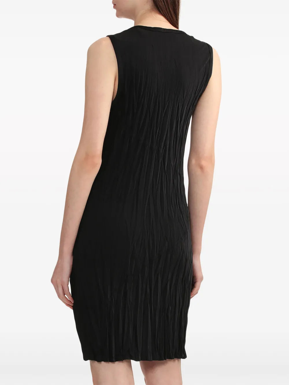 Helmut Lang Crinkled Finish Satin Minidress