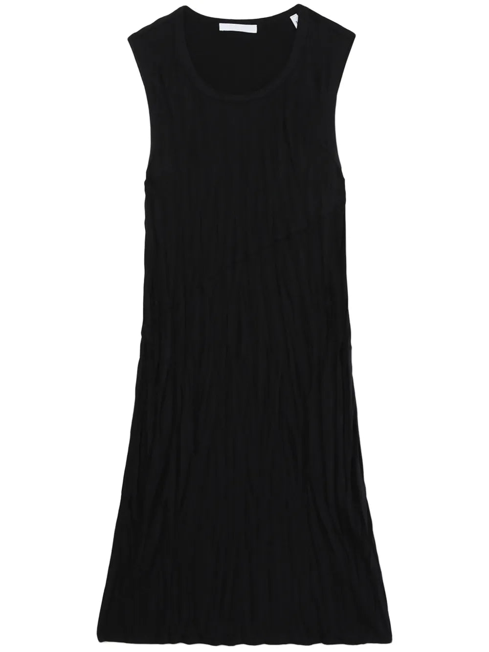 Helmut Lang Crinkled Finish Satin Minidress