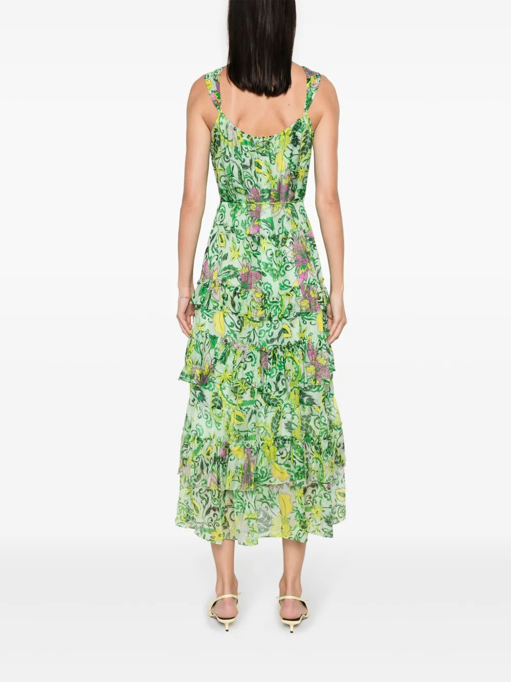 Dvf Diane Von Furstenberg Moderna Floral Print Midi Dress