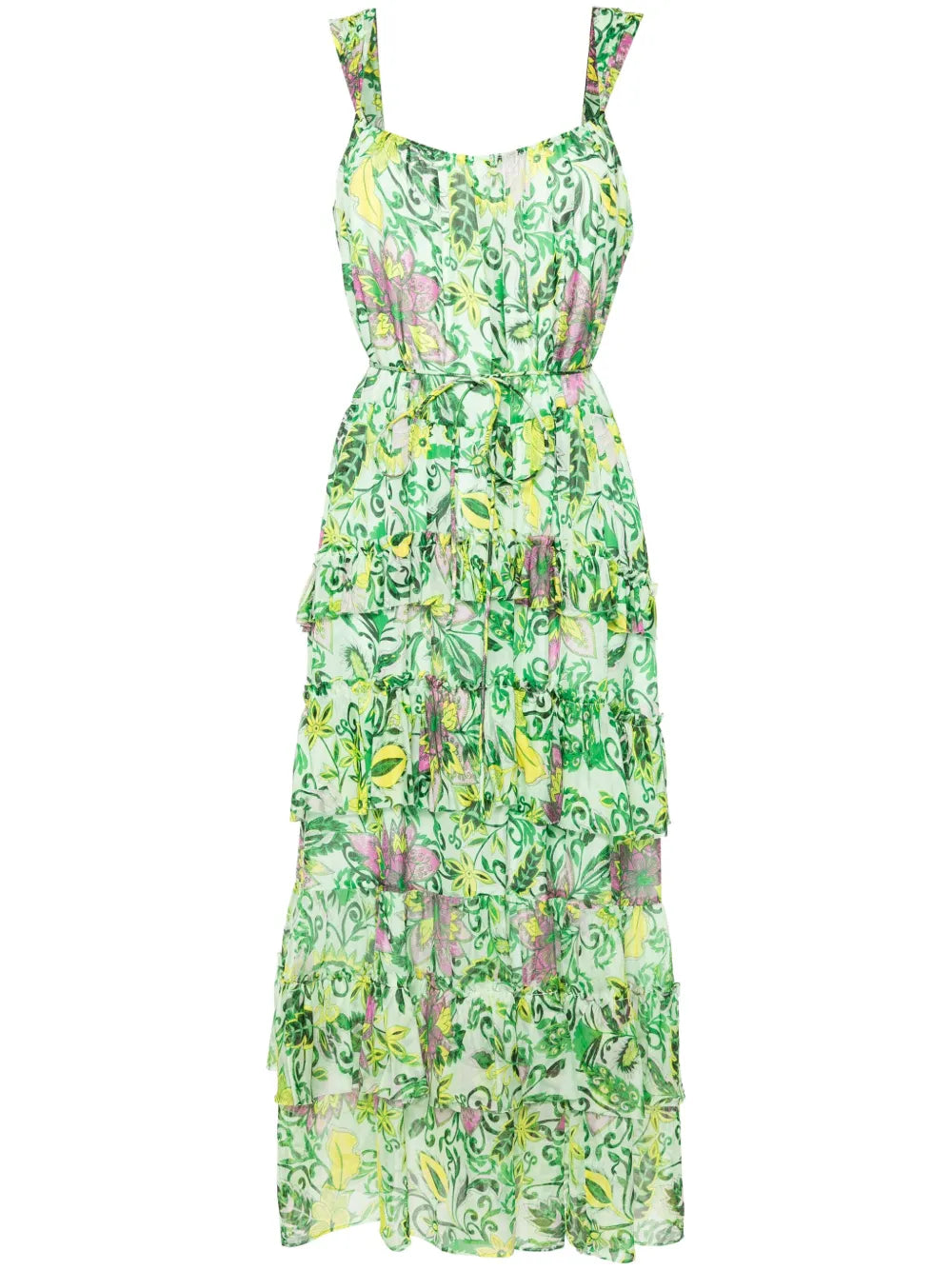 Dvf Diane Von Furstenberg Moderna Floral Print Midi Dress