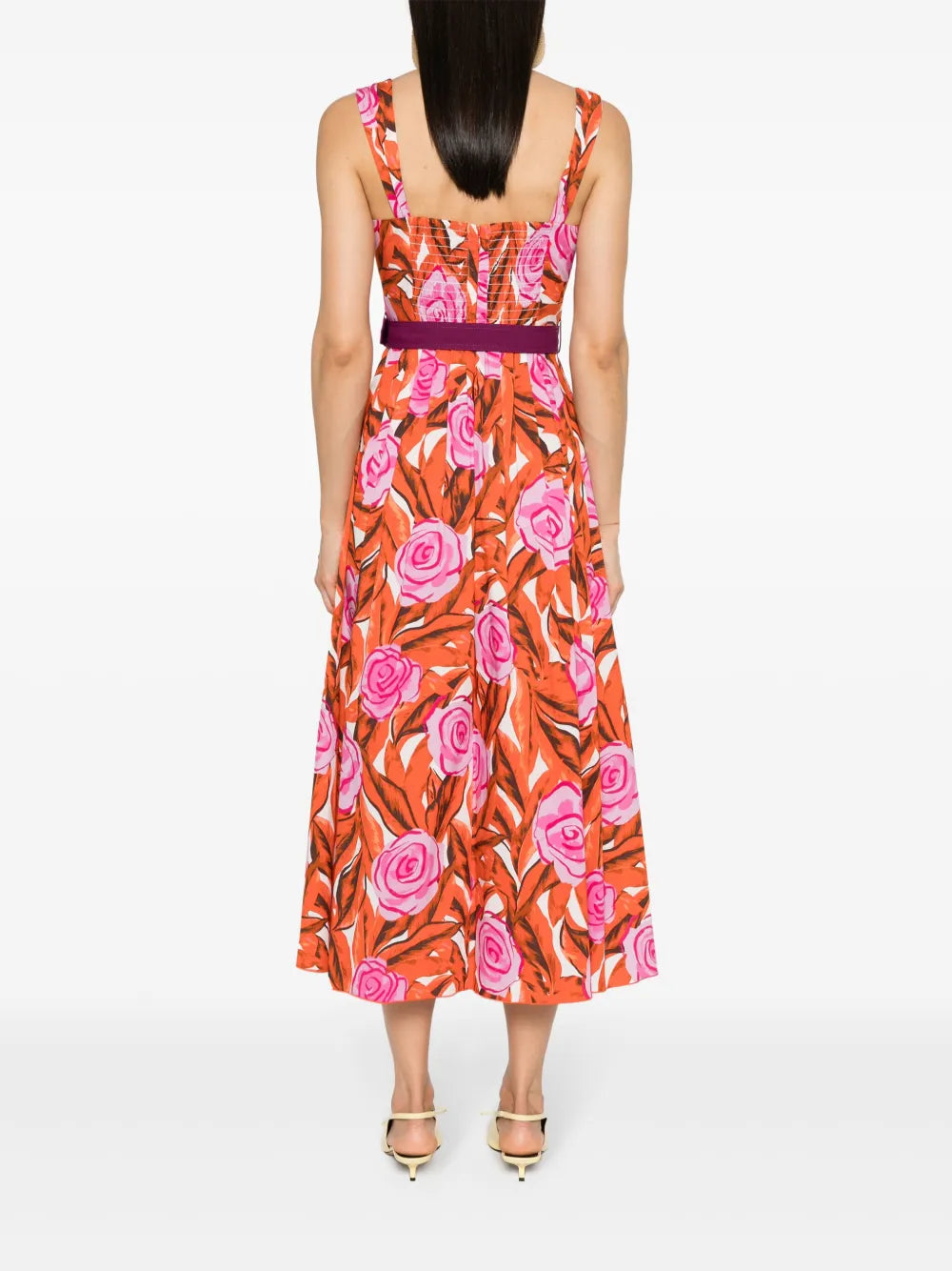 Dvf Diane Von Furstenberg Elisa Palm Floral Print Dress