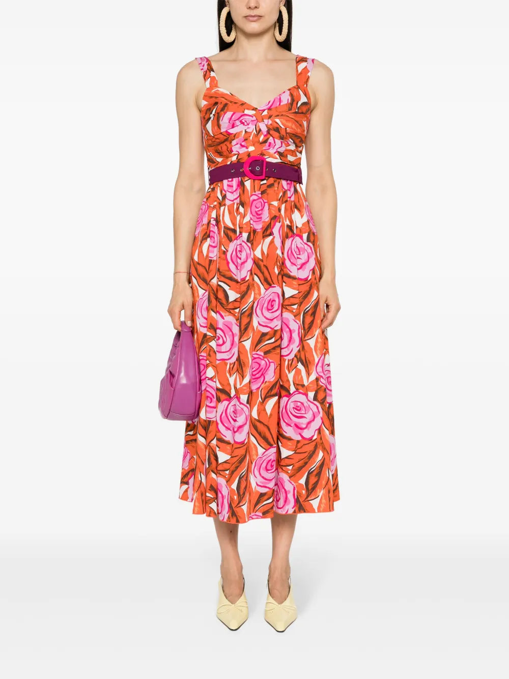 Dvf Diane Von Furstenberg Elisa Palm Floral Print Dress