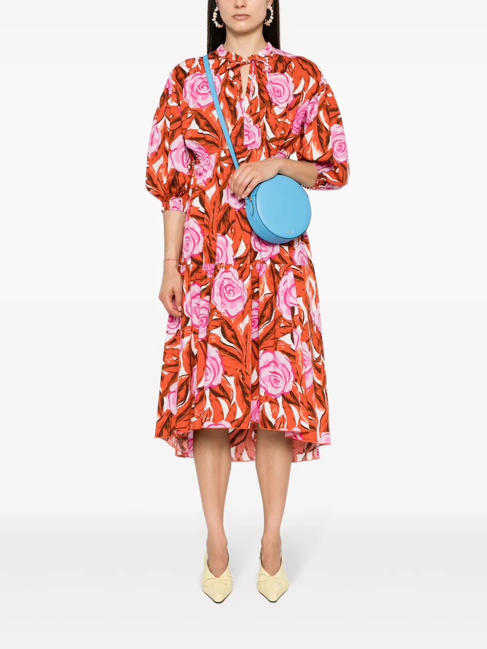 Dvf Diane Von Furstenberg Artie Palm Floral Print Dress