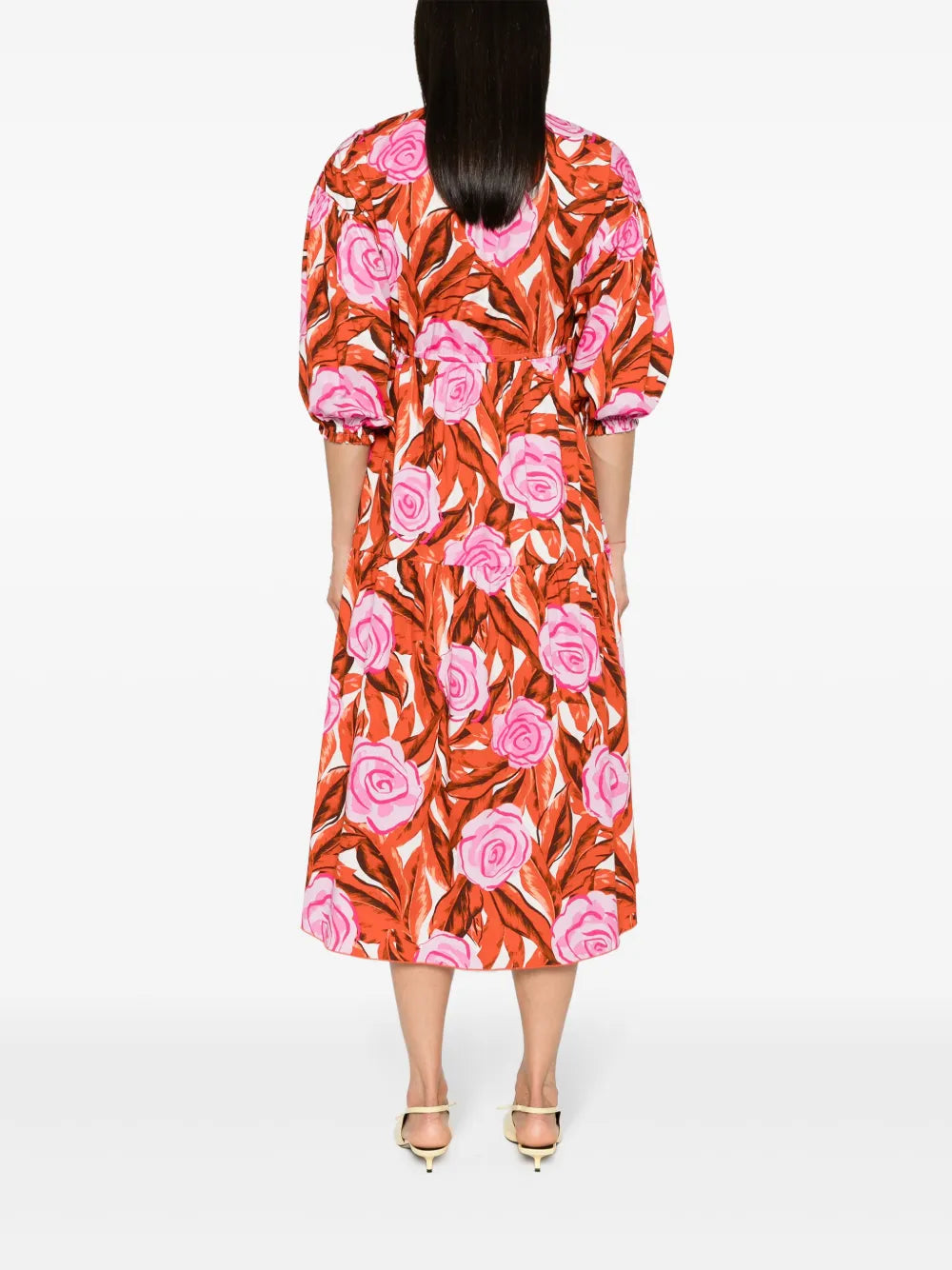 Dvf Diane Von Furstenberg Artie Palm Floral Print Dress