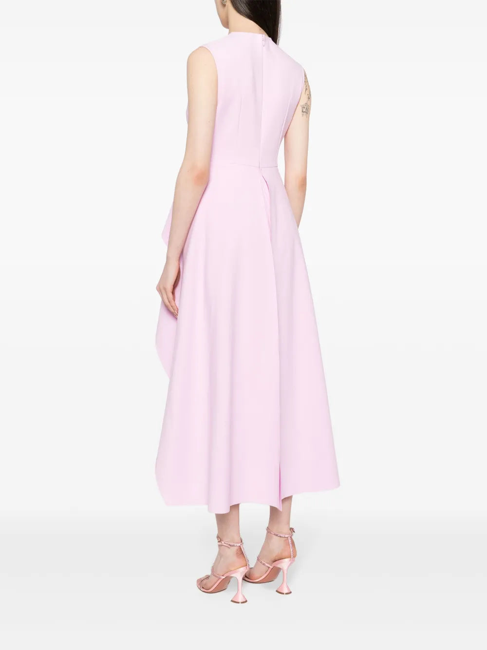 Solace London The Severny Peplum Midi Dress