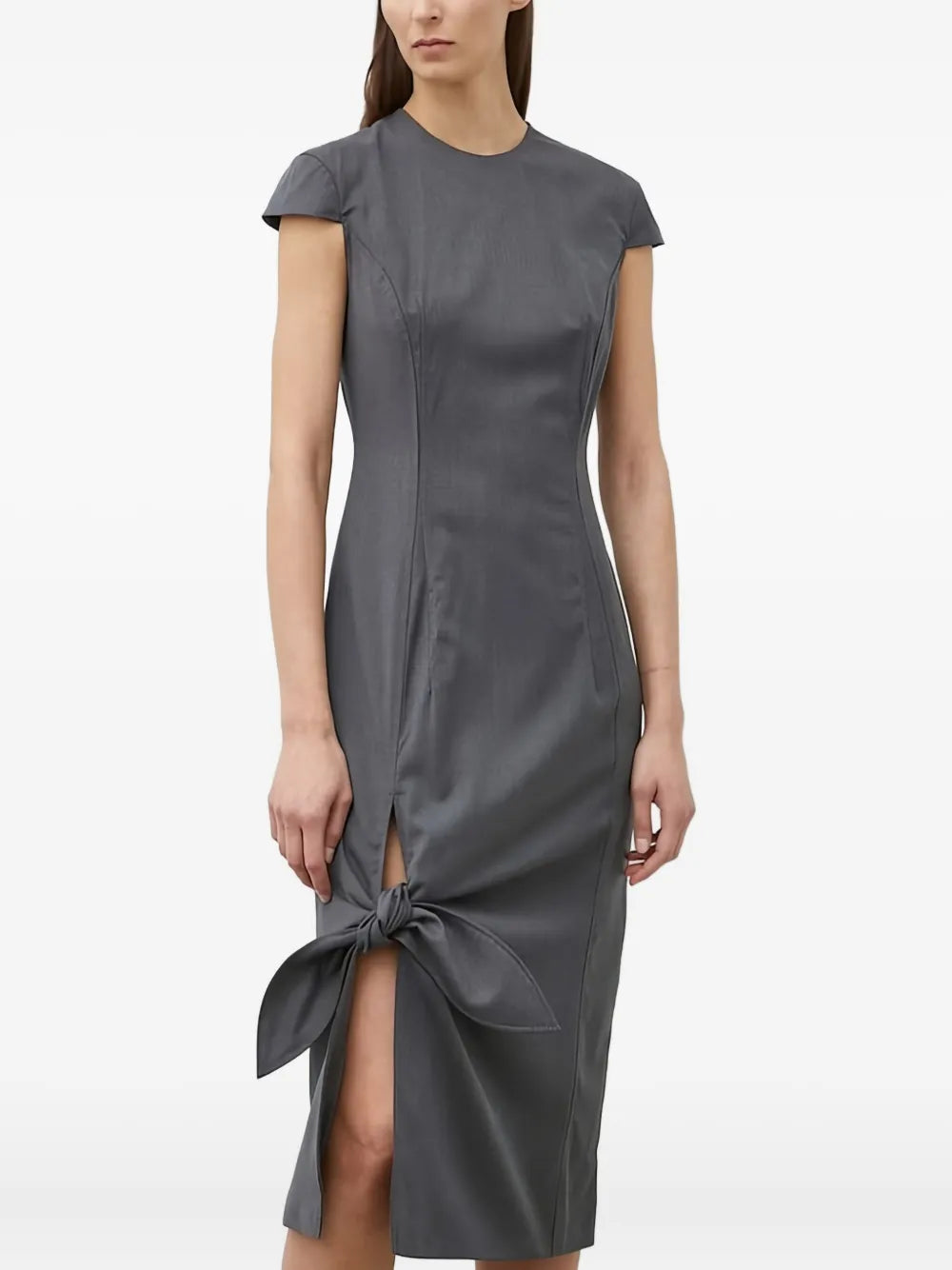 Remain Side Tie Midi Dress