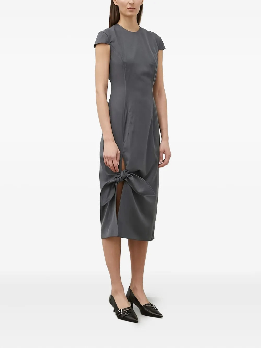 Remain Side Tie Midi Dress