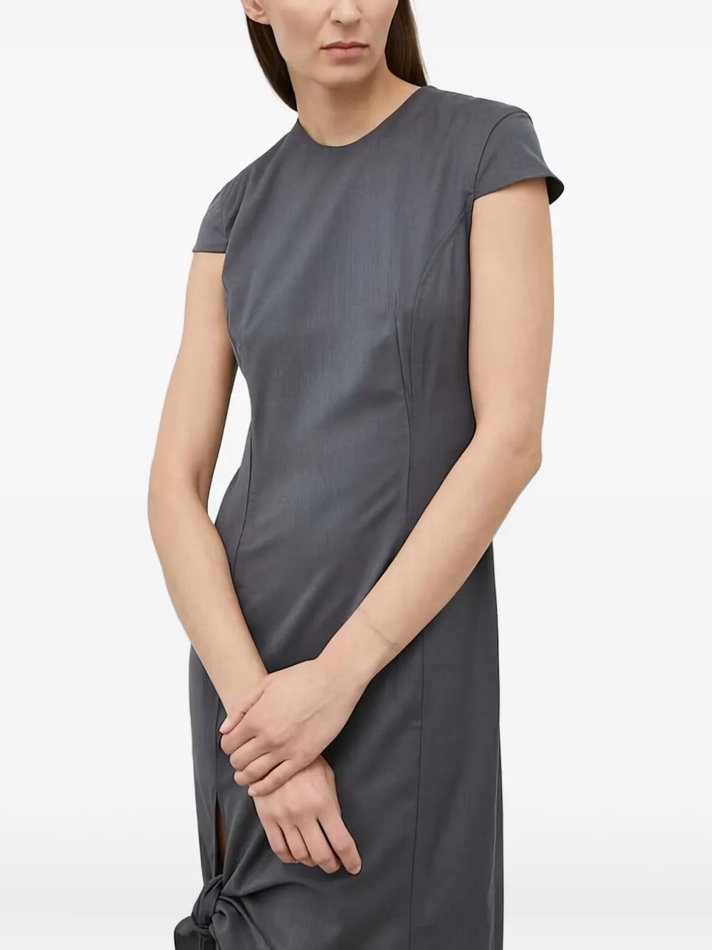 Remain Side Tie Midi Dress