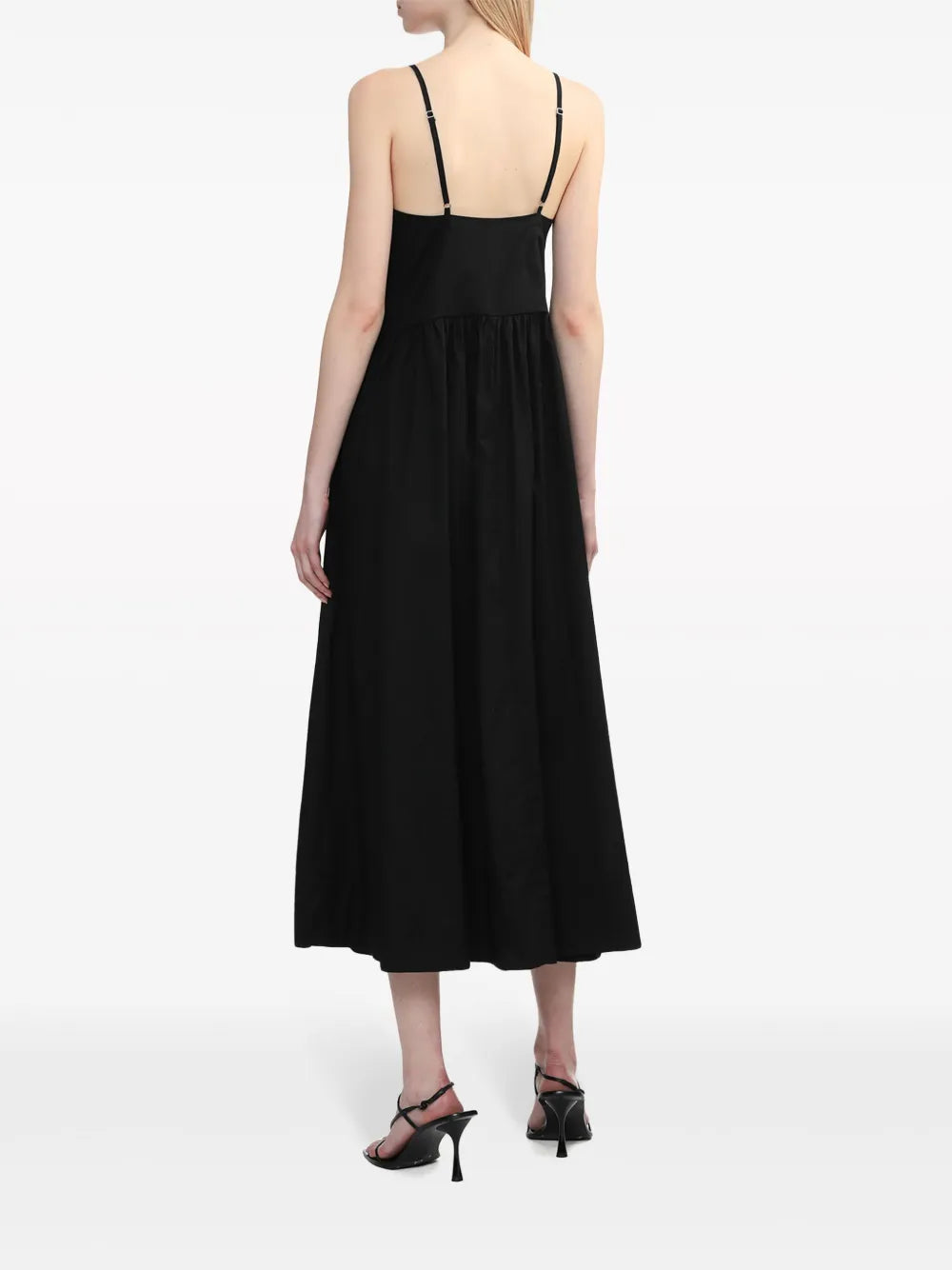 Herskind Miranda Tie Detail Cotton Midi Dress