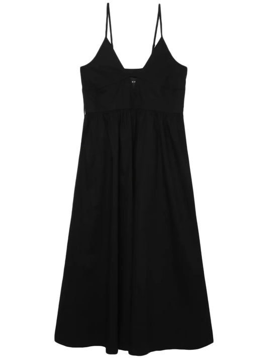 Herskind Miranda Tie Detail Cotton Midi Dress