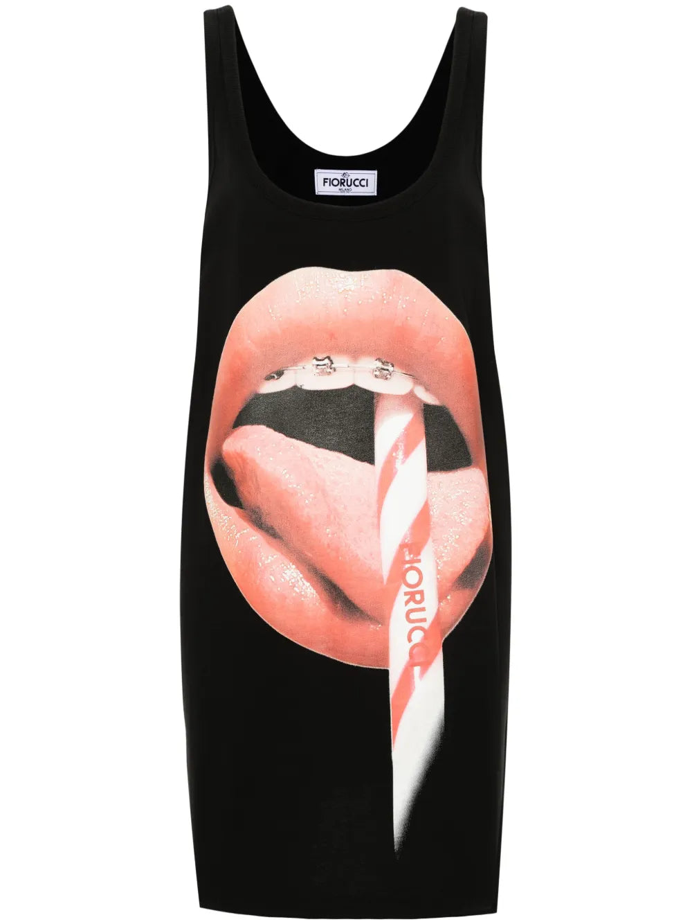 Fiorucci Graphic Print Mini Dress