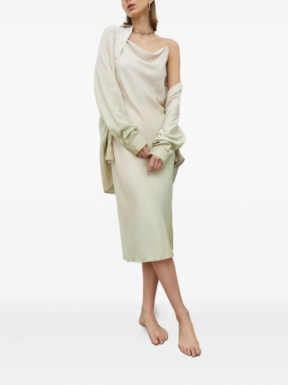 Samsoe Samsoe Cowl Neck Midi Dress